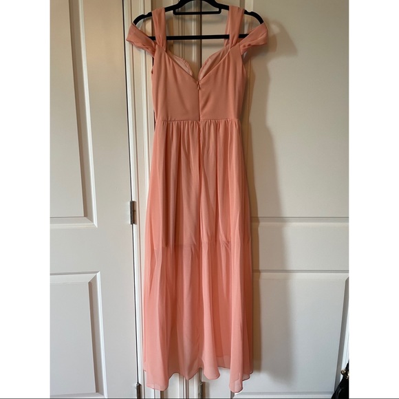 NWOT Lulus High Low Off the Shoulder Dress - Picture 2 of 3